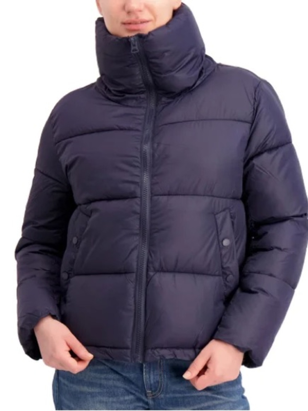 Hudson Navy Short Puffer Jacket (XL)